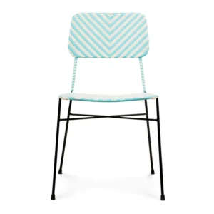 mobiliario-contract-silla atina azul blanco ratan sintetico estructura hierro 1
